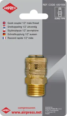 Productafbeelding van AIRPRESS slangconnector 4301506, 80 gram
