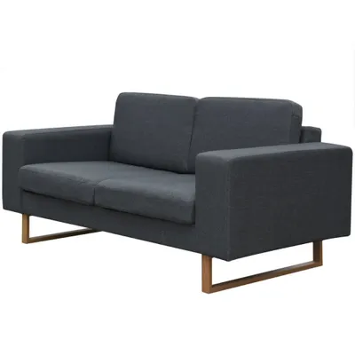 Produktbild von vidaXL 2-Sitzer und 3-Sitzer Sofa Set Dunkelgrau
