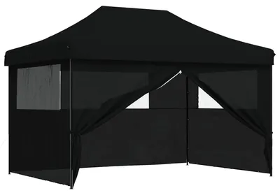 Zdjęcie produktu dla vidaXL Namiot imprezowy czarny 279 x 410 x 315 cm Tkanina Oxford