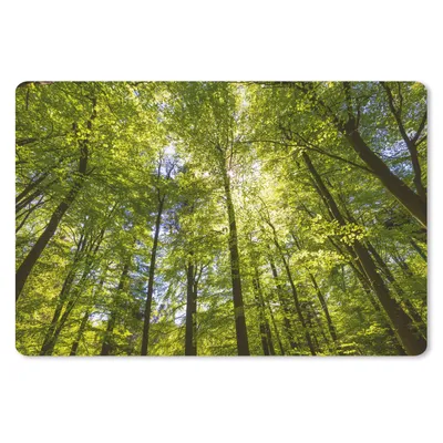 Produktbild von MuchoWow® Mauspad Mousepad Wald - Sommer - Laub 27x18 cm - Mousepads - Maus Mat - Pad - Mausunterlage - Büroartikel - Desk Matten