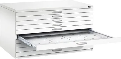 Produktbild von CP 7200 Planschrank verkehrsweiß 10 Schubladen 135,0 x 96,0 x 76,0 cm