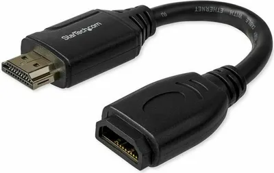 Obrázek produktu pro StarTech.com HD2MF6INL, 0,152 m, HDMI Typ A (standardní), HDMI Typ A (standardní), Černá