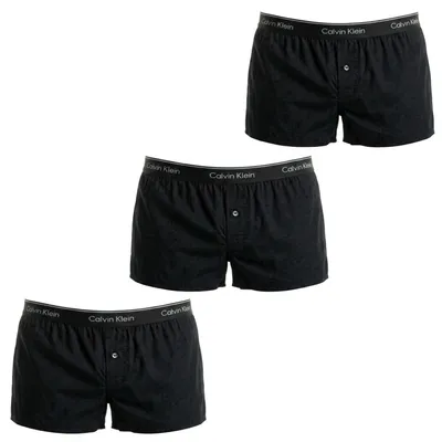 Produktbild von Calvin Klein 3er-Pack Herren-Boxershorts aus Baumwolle, lockere Passform, Modell NB4005A