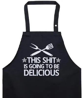 Imagen del producto de Delantal de cocina divertido con bordado
