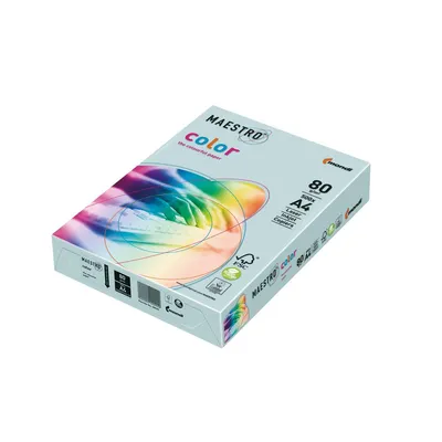 Image de MAESTRO Kopierpapier color A4 9417-MB30A80S mittelblau 500Bl.