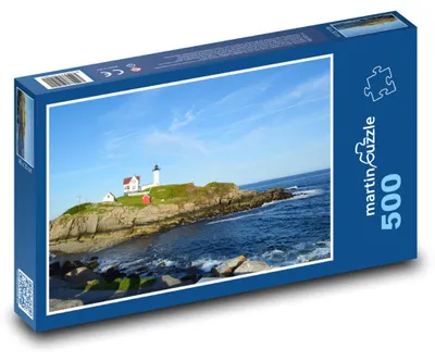 Obrázek produktu pro Puzzle 500 Mořský maják na pobřeží - martinpuzzle