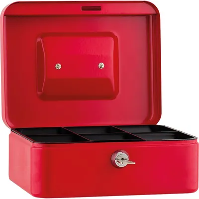 Immagine prodotto di Geldkassette 20x9x16cm 6Fächer rot