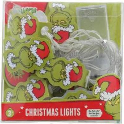 Produktbild von Keine Marke die Grinch-Lichtgirlande 12 LEDs, 2 Meter | 2 Stk
