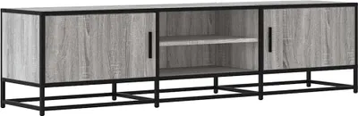 Produktbild von TV-Schrank Grau Sonoma 160x35x41 cm Holzwerkstoff und Metall