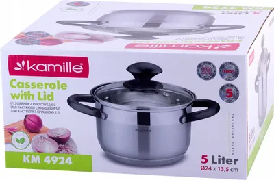 Produktbild von Topf mit Deckel 5,0 l INDUKTION GAS KAMILLE