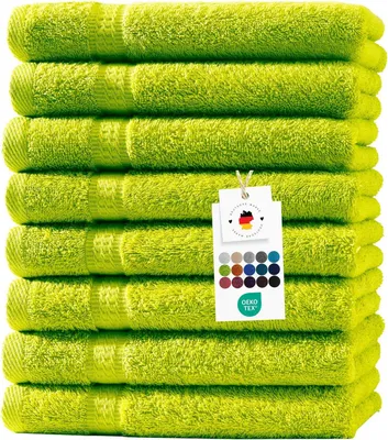 Immagine prodotto di Asciugamani 50x100 cm in 100% cotone in set da 8, set di asciugamani in spugna 500 g/m2