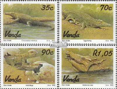 Produktbild von Briefmarken Südafrika - Venda 1992 Mi 246-249 (kompl.Ausg.) gestempelt Krokodilzucht