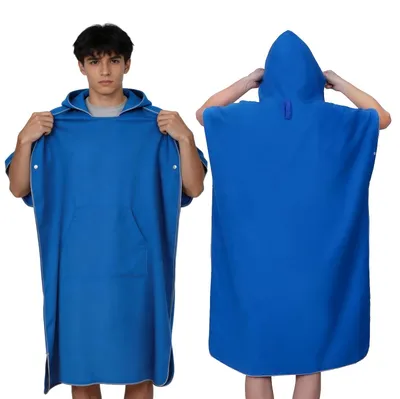 Produktbild von Mikrofaser-Surfponcho mit Kapuze für Erwachsene