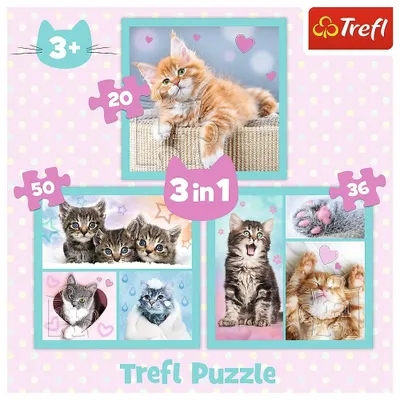 Zdjęcie produktu dla Trefl TREFL Puzzle 3 in 1 set Kittens