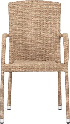 Image de Anita chaise de jardin empilable naturel.