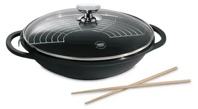 Image de Berndes Vario Click Wok avec couvercle en verre 32 cm