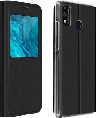 Obrázek produktu pro Avizar, flipový kryt s průzorem pro Honor 9X Lite, černý