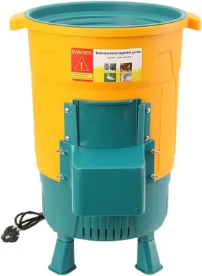 Produktbild von Elektrische Futterhäcksler Gemüseschneider, 550W 220V Grünfutterschneider | Grasschneider Häcksler Für Grünfutter, Grashalme, Gemüse, Melonen und Obst