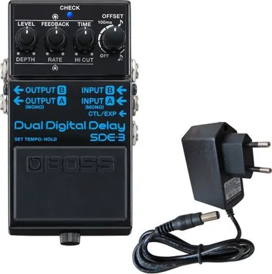 Produktbild von Boss Effektgerät SDE-3 Digital Dual Delay Pedal mit Netzteil