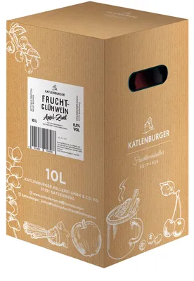 Produktbild von Katlenburger Fruchtglühwein Apfel Zimt Geschmack Bag in Box 10 Liter