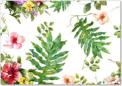 Produktbild von Tulup® Glas-Bild - 100 x 70 - Wandbild aus Glas - Wandkunst - Wandbild hinter gehärtetem Sicherheitsglas - Blumen & Pflanzen - Blumenmuster - Grün