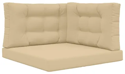 Obrázek produktu pro vidaXL Polštář na pohovku do exteriéru, polyester, béžová barva, 80 x 80 cm
