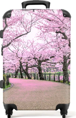 Produktbild von NoBoringSuitcases.com - Großer Hartschalenkoffer - Pinker Reisekoffer mit 4 Rädern - Rolltrolley 72 Liter - Rolltrolley groß leicht - Geräumiger Gepäckkoffer 20kg - Koffer für Erwachsene - Mittlerer Fotokoffer - Reisegepäck groß - GepäckkofferKoffer Mittelgroß 67x43x25 cm, 72L,