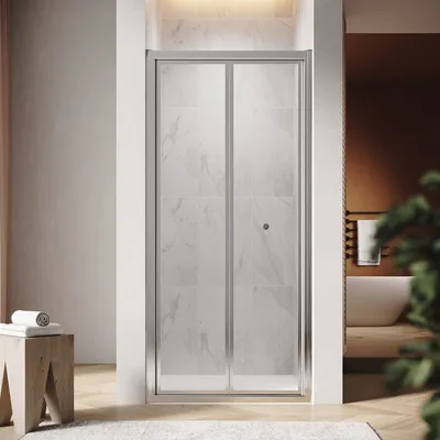 Immagine prodotto di SONNI porta a soffietto per nicchia 90x185cm porta a soffietto a battente porta a battente cabina doccia doccia parete doccia