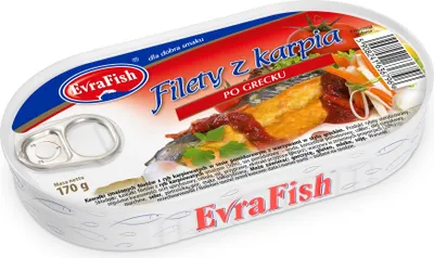 Zdjęcie produktu dla Evra Filet z karpia po grecku 170 g