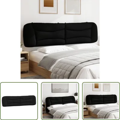 Produktbild von The Living Store Kopfteil-Kissen Schwarz 200 cm Stoff