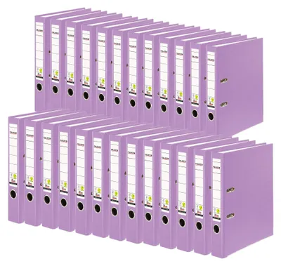Produktbild von Falken 25x PP-Color-Ordner A4, Rücken 50mm, + Einsteckschild, Flieder, 24001224F