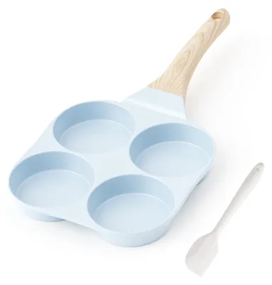 Omelettpfanne, Keramik-Antihaftbeschichtung, Blau, 2 Stück