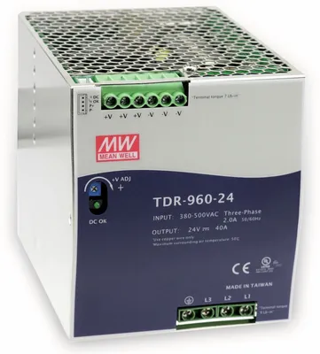 Produktbild von MEAN WELL Schaltnetzteil TDR-960-24, 24 V-/40 A