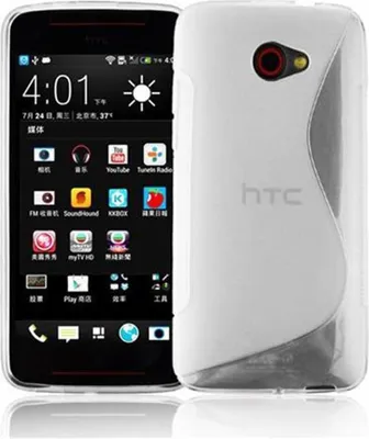Immagine prodotto di Cadorabo cover protettiva per HTC BUTTERFLY S custodia in silicone TPU trasparente custodia per telefono cellulare