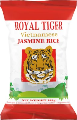 Obrázek produktu pro Royal Tiger vietnamská jasmínová rýže, 18 kg, voňavá rýže z Vietnamu
