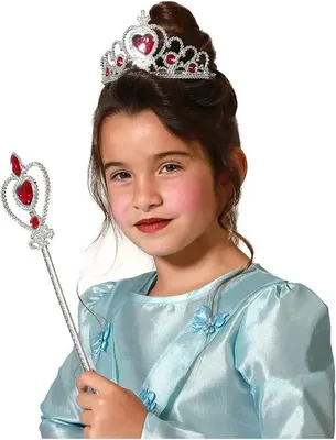 Produktbild von Atosa Tiara-prinzessin Mit Zauberstab Blau Blau One Size