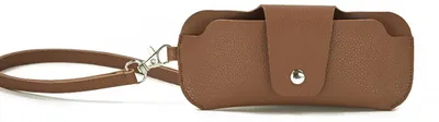 Produktbild von Sonnenbrillenetui aus weichem Leder, tragbares Brillenetui aus Leder, schlanke Sonnenbrillenetui