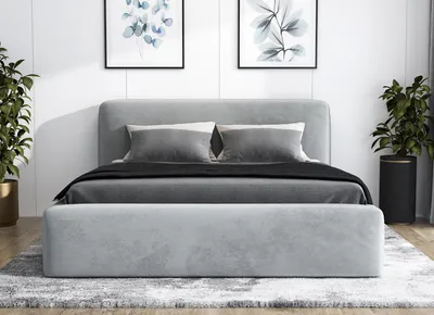 Produktbild von Polsterbett LUMO 180 x 200 plus Matratze und Bettkasten. Möbel vom Hersteller- Handarbeit! Bett Komplett-Set mit Matratze,Bettkasten, Lattenrost & Kopfteil. Modern und robust. Elegantes Bett mit massives Kopfteil und kristallähnlichen Knöpfen.