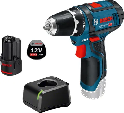 Produktbild von Bosch Akku-Bohrschrauber GSR 12V-15 / 1x 2,0 Ah Akku + Ladegerät