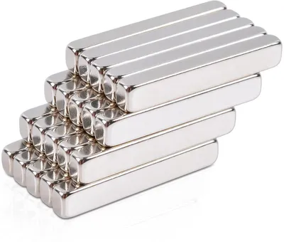 Productafbeelding van 20 stuks magneten, 25x4x3 mm, sterke neodymiummagneten, extra sterke magneten, rechthoekig, mini-magneten, kleine magnetische strips voor koelkasten, magnetische borden, whiteboardmagneten