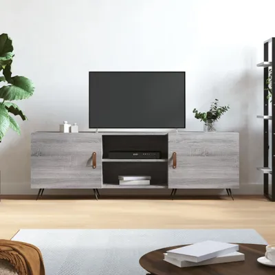 Produktbild von [Home] TV-Schrank Grau Sonoma 150x30x50 cm Holzwerkstoff , Neue Mode 2024 im häuslichen Leben