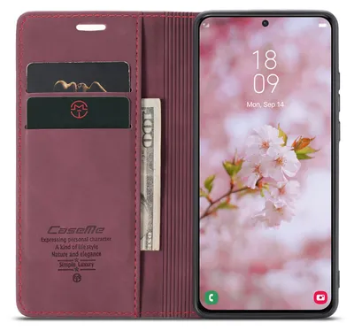 Produktbild von Handy Hülle für Samsung Galaxy S22 Plus Klapphülle Case Cover Handy Tasche Etui - Karmesinrot