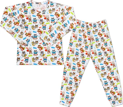 Immagine prodotto di Pigiama a maniche lunghe, pantaloni lunghi - 130 - Blu,Rosso,Bianco