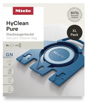 Immagine prodotto di Miele GN XL HyClean Pure, sacchetto per la polvere, cilindrico, Miele, Complete C2, Complete C3, Classic C1, S8, S5, S2, 12 pezzi, 8 pezzi