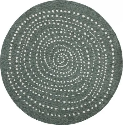 Obrázek produktu pro 140x140 (průměr) kruh Kusový koberec Twin-Wendeteppiche 103111 grün creme kruh – na ven i na doma
