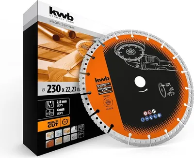 Produktbild von kwb Universal Diamant Trennscheibe 230x22,23 mm Aggreso-Flex Easy-Cut