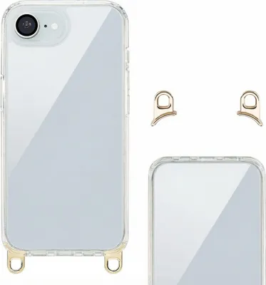 Image de Selencia Coque arrière avec crochets amovibles pour Apple iPhone 17e / 16e - Transparent