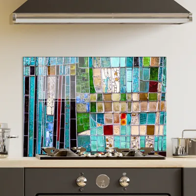 Produktbild von Wallity, 1114 (70 x 100), Dekorative Malerei aus gehärtetem Glas, Mehrfarbig, 100 % gehärtetes Glas, 70 x 100 cm