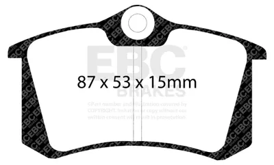 Immagine prodotto di EBC Kit pastiglie freno REDSTUFF Posteriore Audi Renault Seat Volkswagen
