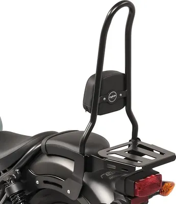 Obrázok produktu pre Sissy Bar XL3 pre Honda Rebel 500 17-25 s nosičom batožiny čierny
